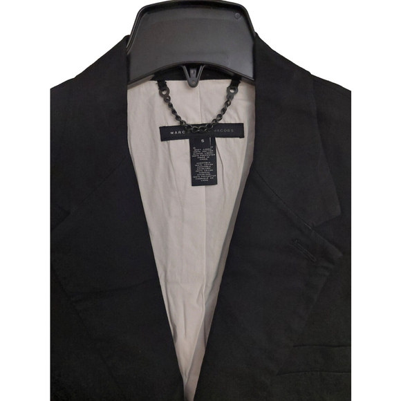 Marc by Marc Jacobs Mens Black Lined Cotton Blazer Suit Jacket Sz Small - Picture 11 of 16
